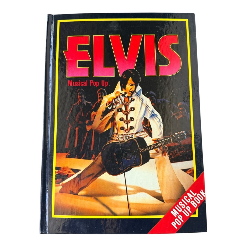 Vintage Elvis Presley Musical Pop Up Book 1985 Bonanza 3D Collectible Rare